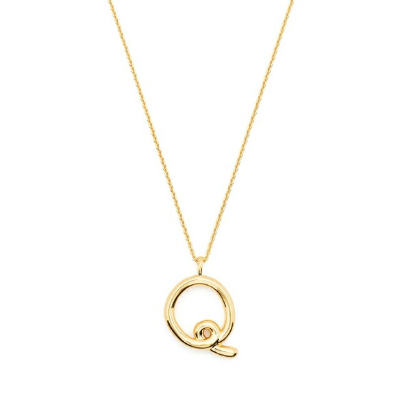 ミッソマ レディース ネックレス・チョーカー・ペンダントトップ アクセサリー Curly molten initial pendant necklace Gold｜asty 34,320円