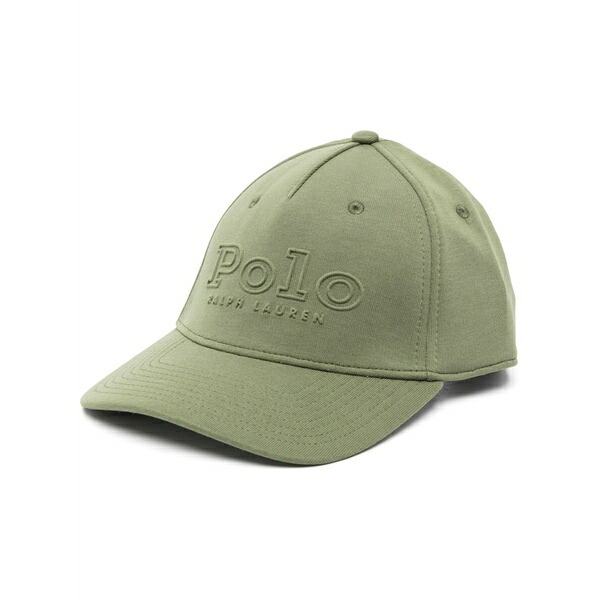 ラルフローレン メンズ かぶり笠 付属品 Modern embroidered-logo cap  Green