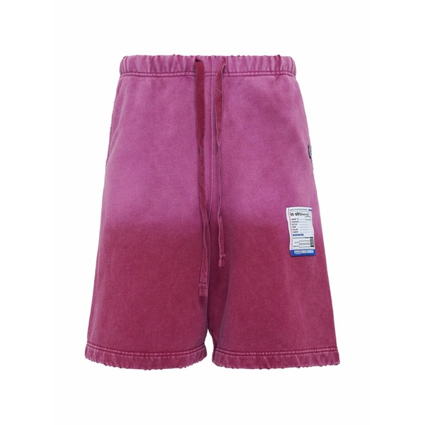ミハラヤスヒロ メンズ カジュアルパンツ ボトムス Distressed shorts Red|asty