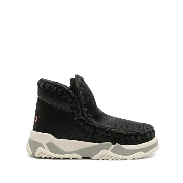 モウ レディース スニーカー シューズ Eskimo slip-on sneakers Black｜asty