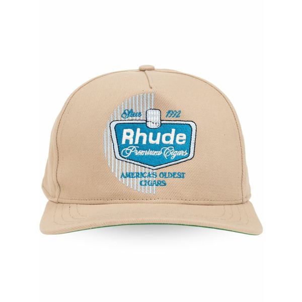 ルード メンズ 帽子 アクセサリー Cigaro embroidered cap Neutrals｜asty