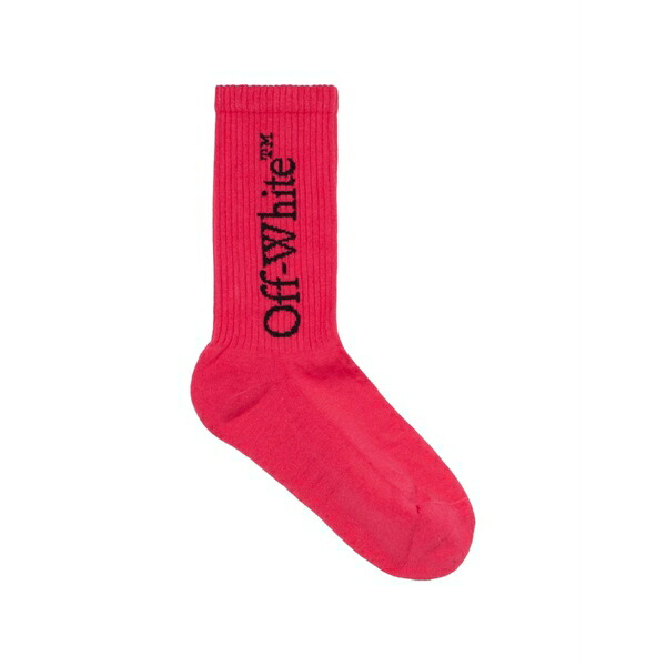 象牙色 レディース ソックス アンダー御召しもの Logo-detail mid calf socks Red