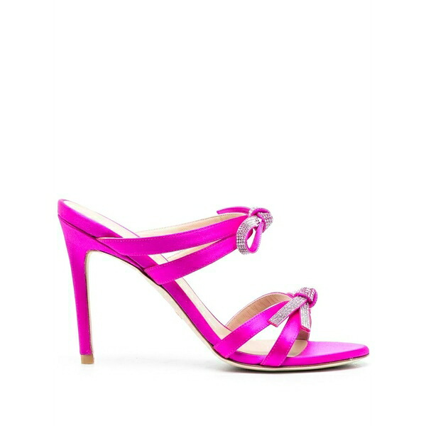 スチュアート ワイツマン レディース サンダル シューズ 100mm bow-detail sandals Pink|asty