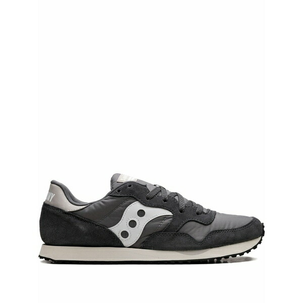 サッカニー レディース スニーカー シューズ Logo-detail lace-up sneakers Grey|asty