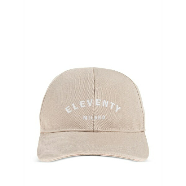 イレブンティ メンズ 帽子 アクセサリー Logo-detail baseball cap Neutrals|asty