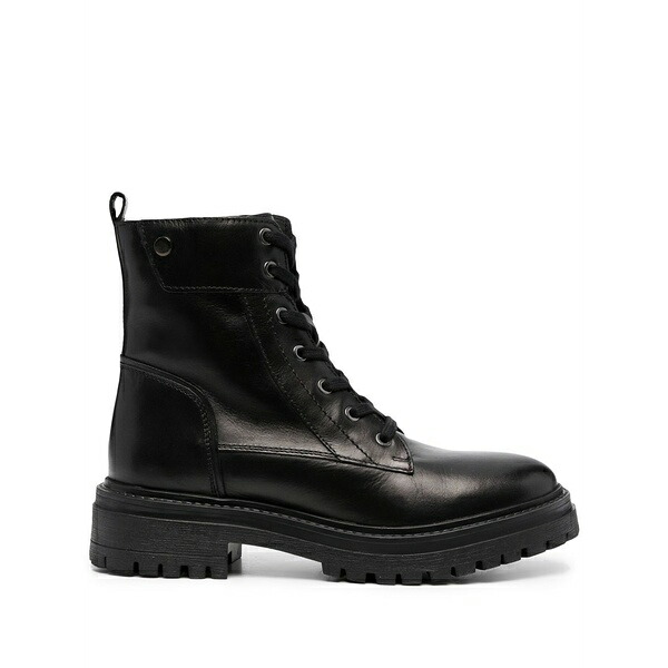 ジェオックス レディース ブーツ シューズ Low heel lace-up boots Black|asty