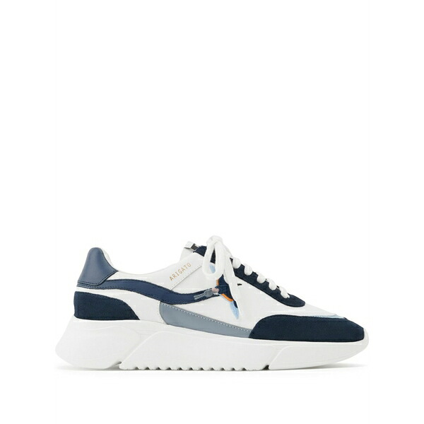 アクセルアリガト メンズ スニーカー シューズ Genesis stripe b bird low-top sneakers White