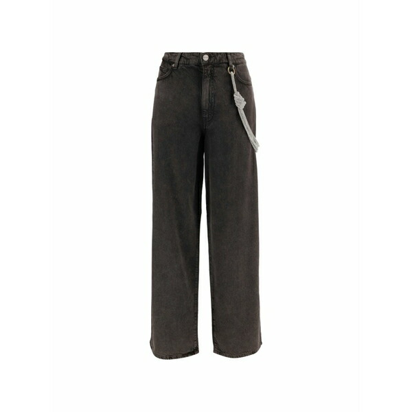 ピンコ レディース デニムパンツ ボトムス Knot embellished jeans Grey｜asty