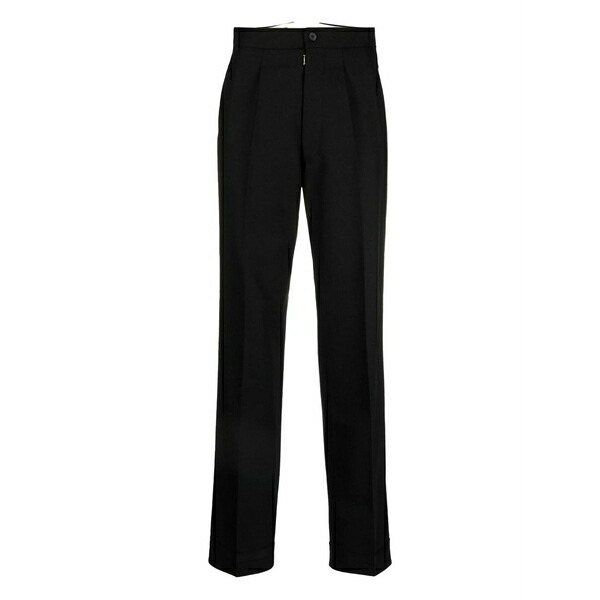 マルタンマルジェラ レディース カジュアルパンツ ボトムス Straight-leg trousers Black|asty