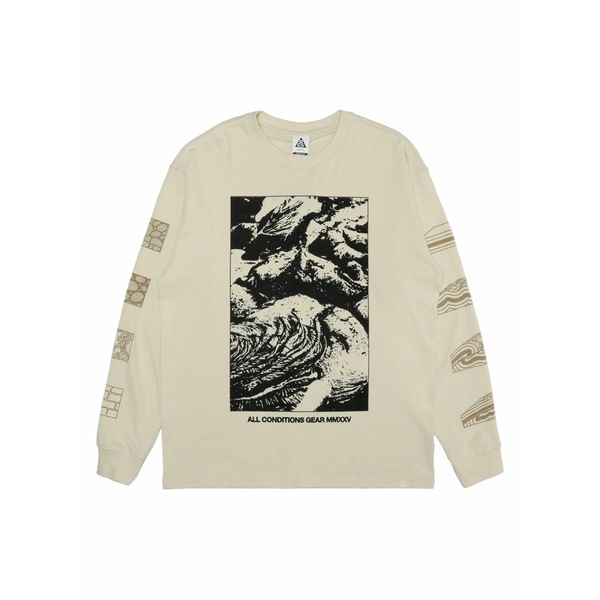 ナイキ メンズ Tシャツ トップス Graphic-print long-sleeve t-shirt Neutrals｜asty 32,800円