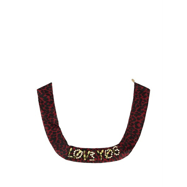 レッドヴァレンティノ レディース ネックレス・チョーカー・ペンダントトップ アクセサリー Animal print beaded collar Red｜asty 21,360円