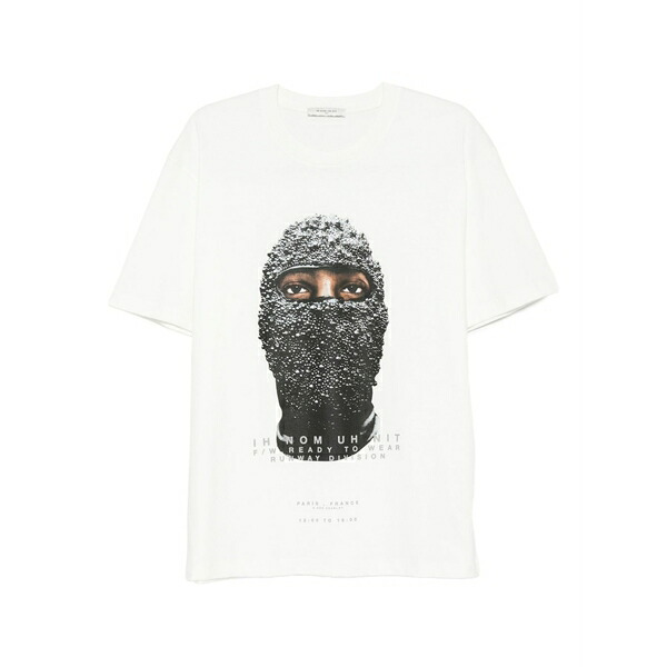 インノミネイト メンズ Tシャツ トップス Mask-print t-shirt White｜asty