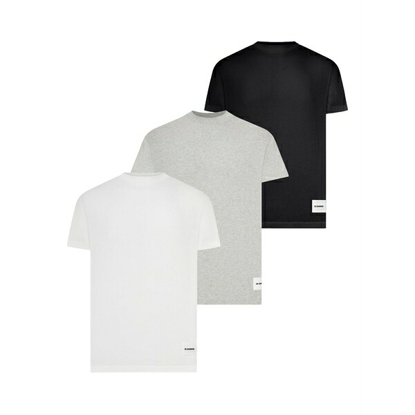 ジル・サンダー メンズ Tシャツ トップス Short sleeve t-shirt (set of three) White｜asty