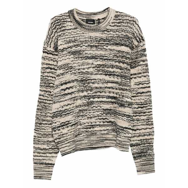 アクセルアリガト メンズ ニット&セーター アウター Marl-knit crew-neck sweater Black|asty