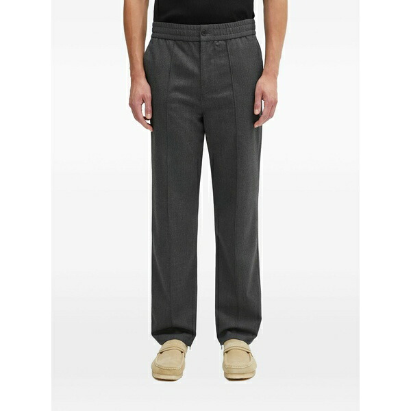 フィリングピース メンズ カジュアルパンツ ボトムス Elasticated-waistband trousers Grey|asty