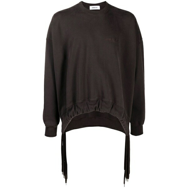 アンブッシュ レディース 編み物\u0026スウェーター アウター Multi-cord crew-neck sweatshirt Brown