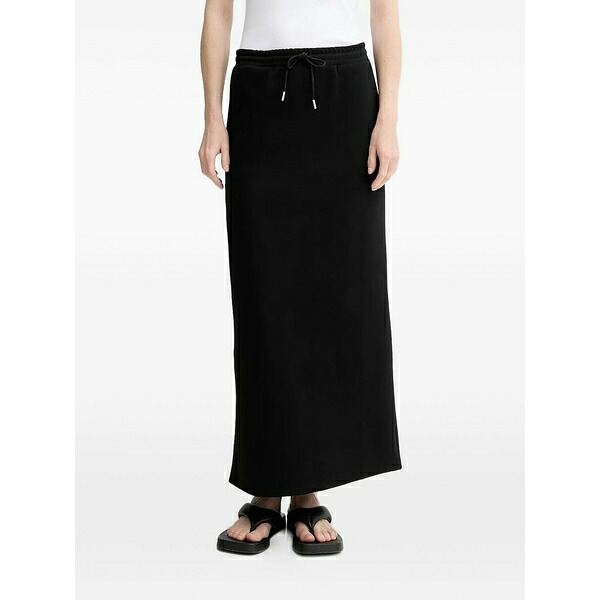 ゲタス レディース スカート ボトムス Gzimina drawstring maxi skirt Black｜asty