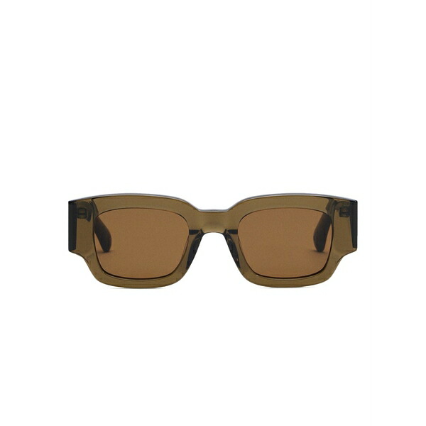 アミ メンズ サングラス・アイウェア アクセサリー 75001 square-frame sunglasses Brown｜asty