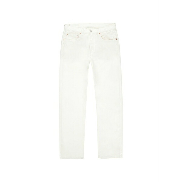 フォルテラ メンズ デニムパンツ ボトムス Five pocket denim straight-leg jeans White|asty