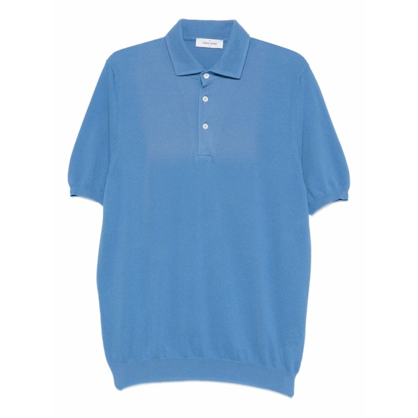 グランサッソ メンズ ポロシャツ トップス Short-sleeve polo shirt Blue｜asty 53,880円