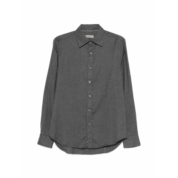 カナーリ メンズ シャツ トップス Buttoned shirt Grey｜asty