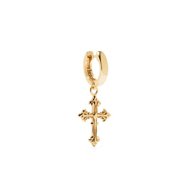 エマニュエレ ビコッキ メンズ ピアス・イヤリング 付属物 Avelli cross-pendant earring Gold