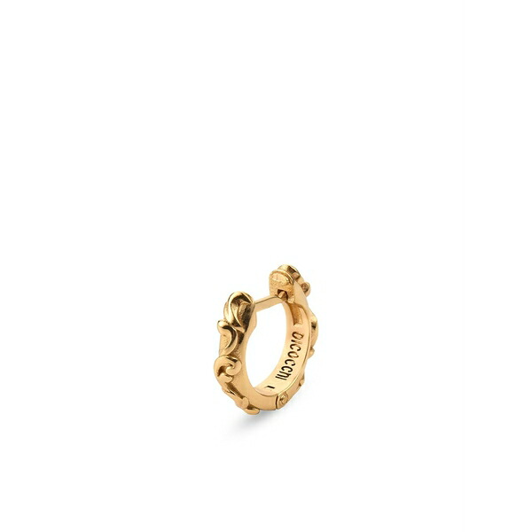 エマニュエレ ビコッキ メンズ ピアス・イヤリング 佩び物 Arabesque silver hoop earring Gold