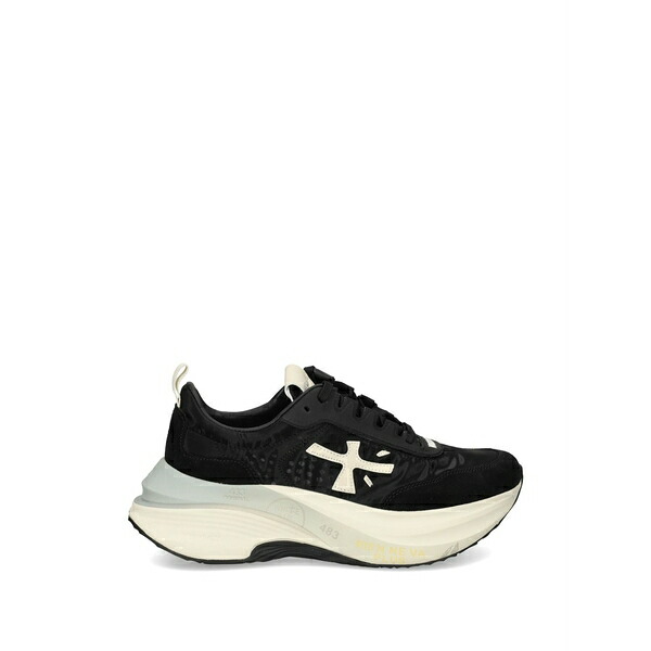 プレミアータ レディース スニーカー シューズ Hill logo detail sneakers Black｜asty