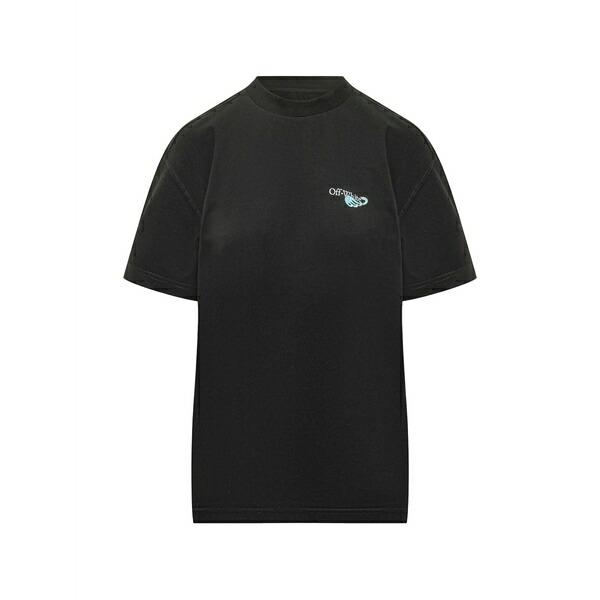 象牙色 レディース プルオーバー トップス Quote soft life print t-shirt Black
