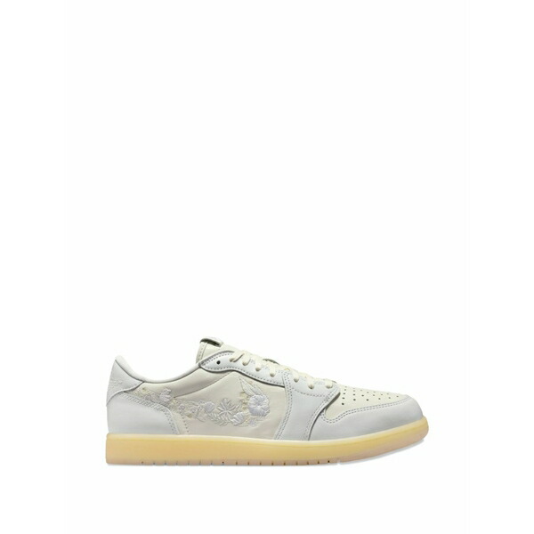 ナイキ メンズ スニーカー シューズ Air jordan 1 low og floral-embroidered sneakers White