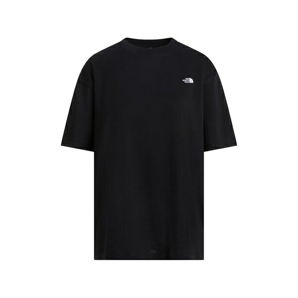 北の方人間の顔 レディース プルオーバー トップス Logo t-shirt Black