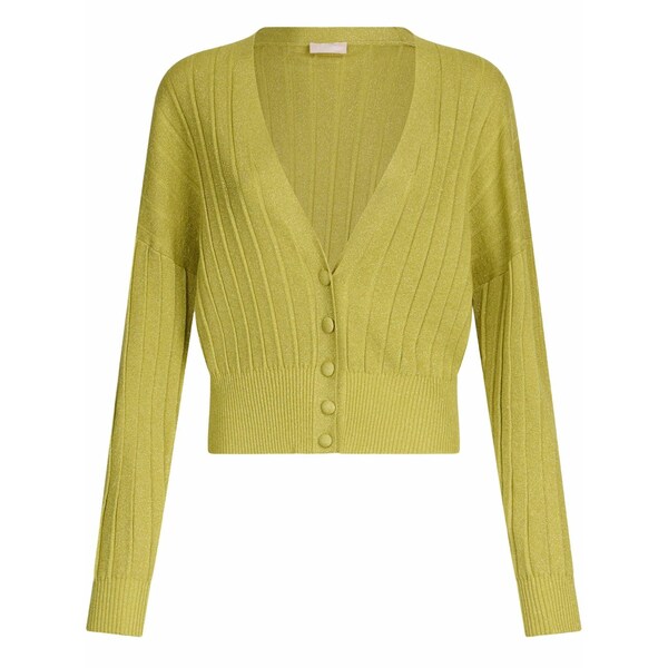 リュージョー レディース ジレー アウター Lurex cardigan Green