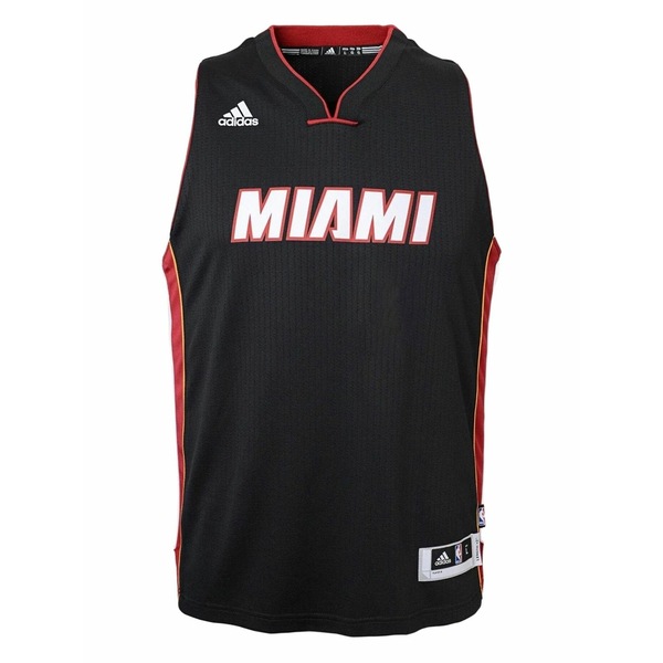 アディダス メンズ ティーシャツ トップス X nba miami heat v-neck top Black