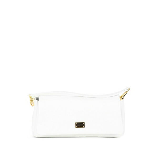 マークエリス レディース クラッチペダル御徒面子 御徒面子 Logo-plaque virginia clutch bag White