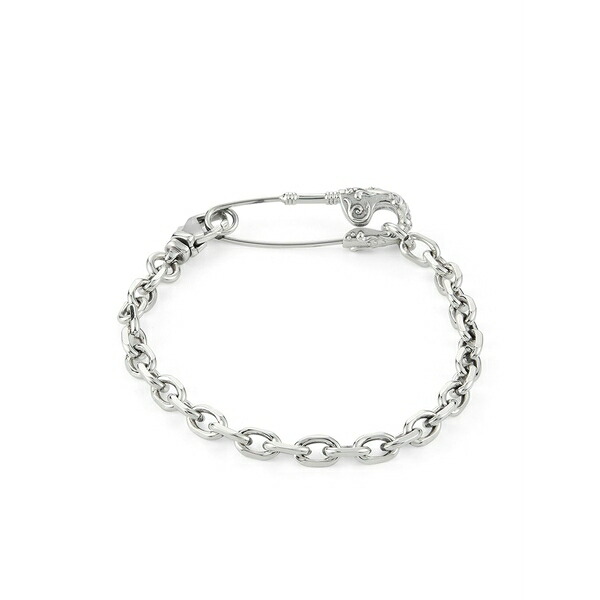 エマニュエレ ビコッキ メンズ ブレスレット・バングル・アンクレット 付属物 Crest pin bracelet  Silver