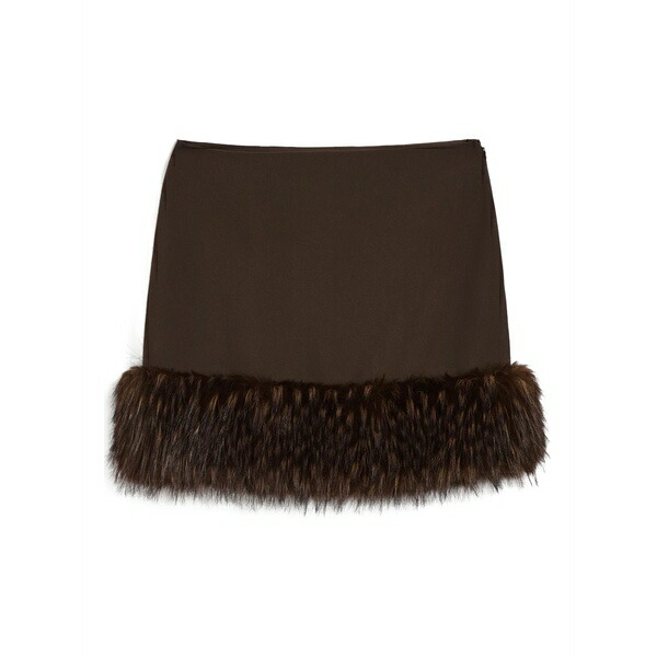 アッパリス レディース スカート ボトムス Meadow mini skirt Brown｜asty