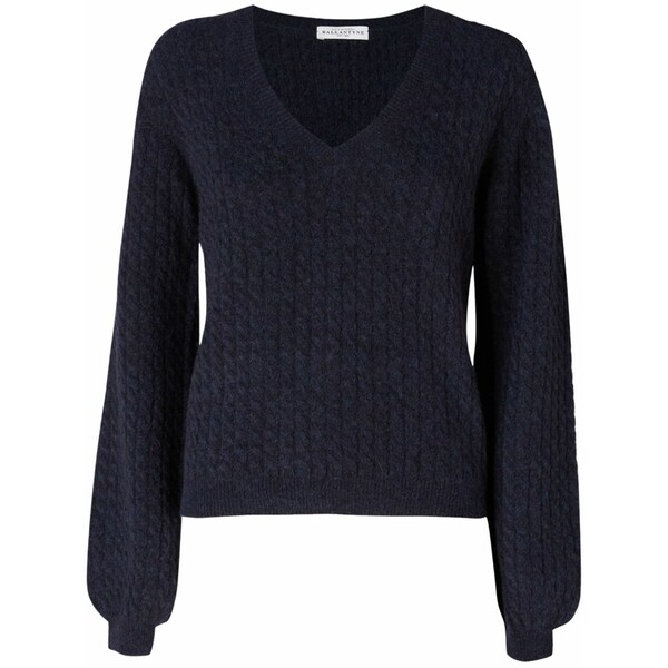 バランタイン レディース 編み物\u0026プルオーバー アウター Cable-knit jumper Blue
