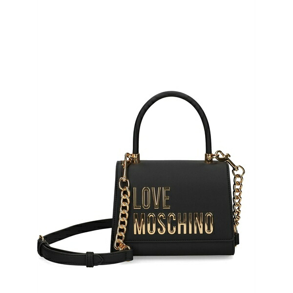 優しいこと モスキーノ レディース トートバッグ 御徒面子 Logo-lettering tote bag  Black