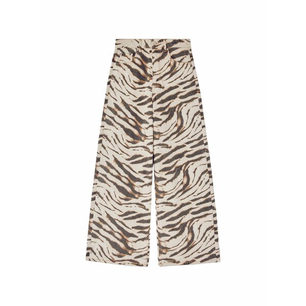 ガニー レディース デニムパンツ ボトムス Lari zebra-print jeans Neutrals|asty