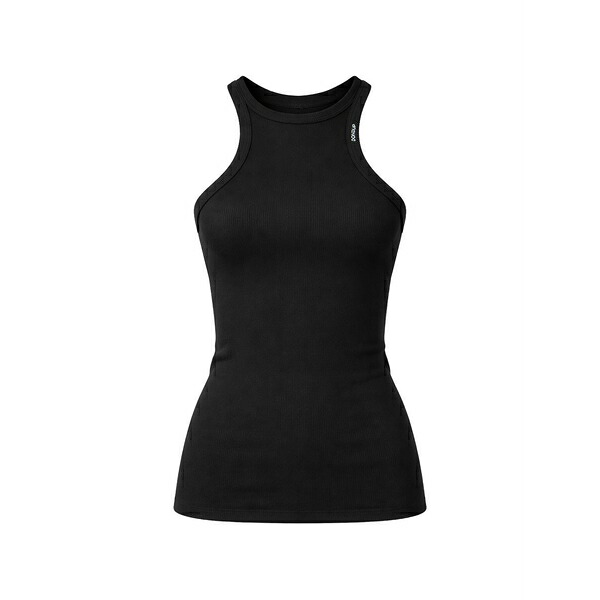 ドンダップ レディース カットソー トップス Ribbed-knit vest Black|asty