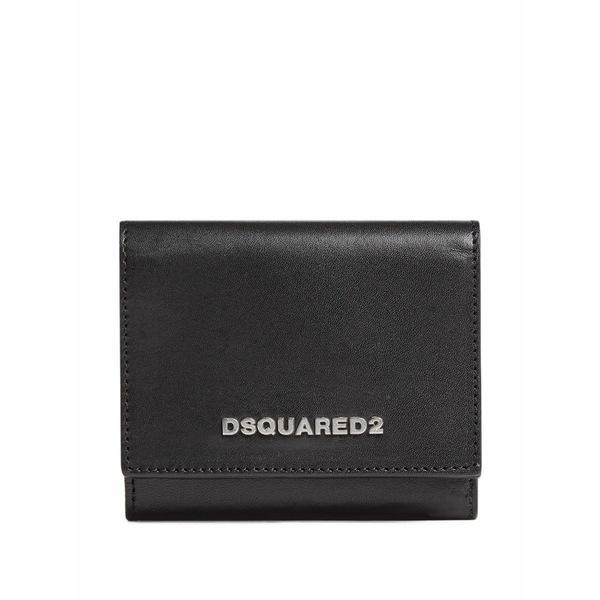 ディースクエアード レディース 金入れ 付属物 Leather wallet Black