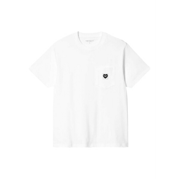 鉄道車両ハート形 レディース ティーシャツ トップス Organic cotton t-shirt White