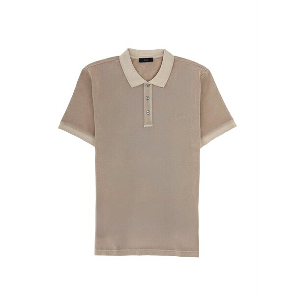 フェイ メンズ スポーツシャツ トップス Short-sleeve polo shirt Grey