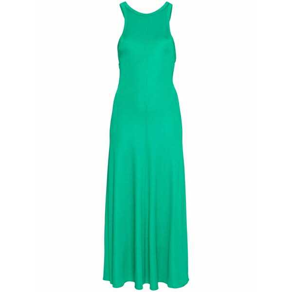 フォルテ フォルテ レディース 衣装 トップス A-line ribbed maxi dress Green