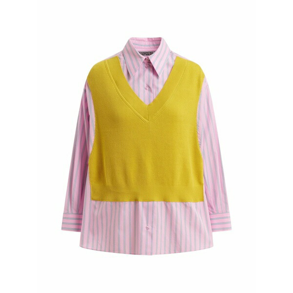エッセンシャルアントワープ レディース プルオーバー トップス Jit striped layered-effect shirt Pink