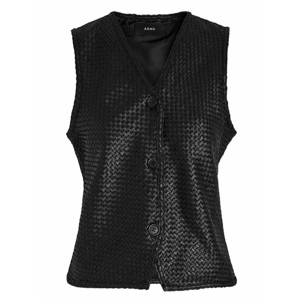 アルマ レディース カットソー トップス Buttoned top Black