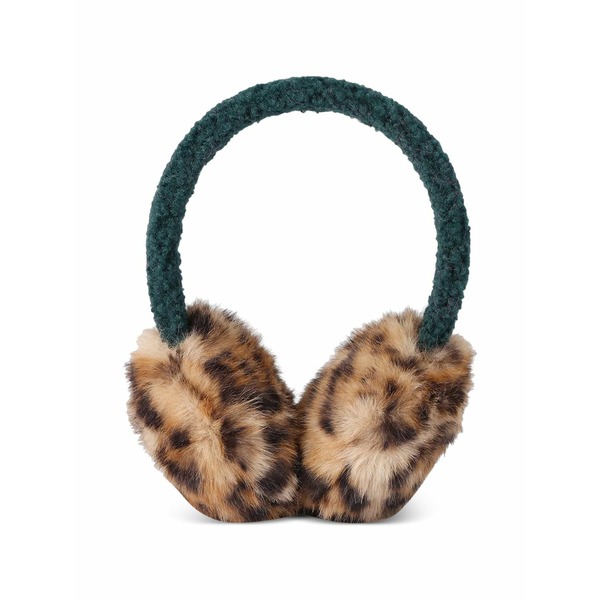 カートジェイガーロンドン レディース かぶり笠 佩び物 Leopard-print faux-fur earmuffs Neutrals