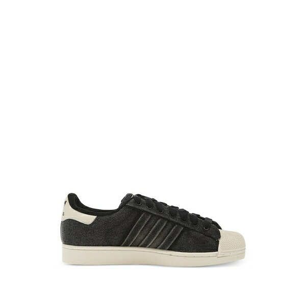 アディダス メンズ スニーカー シューズ Superstar denim sneakers Black