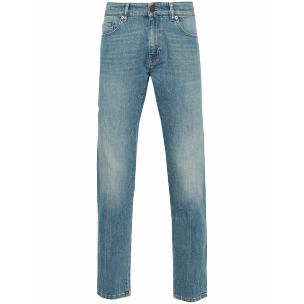 PTトリノ メンズ ジーンズズボン下 ボトムス Stonewashed slim-cut jeans Blue