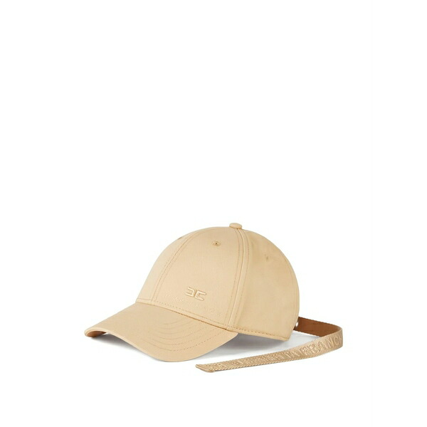 エリザベスフランキ レディース 鳥打ち帽 付属物 Logo ribbon baseball cap Neutrals